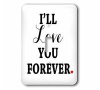 3DROSE Lsp 252148 _ 1 i will Love you Forever singolo interruttore a levetta, multicolore