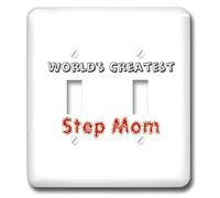 3dRose lsp_27928_2 Worlds Greatest Step Mom interruttore a levetta, multicolore