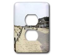 3dRose LSP_38301_6" Camminando lungo il caldo passerelle della Jersey Shore 2 Plug Outlet Cover