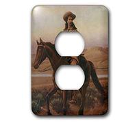 3dRose LSP_38385_6 Buffalo Bill Cody 2 Plug Outlet Cover, Non applicabile