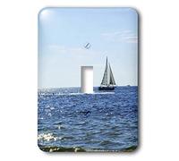 3dRose LSP_39050_1 - Interruttore a levetta a 3 vele sui mari scintillanti