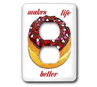 3dRose LSP_41581_6 Ciambella con cuori N Messaggio 2 Spina