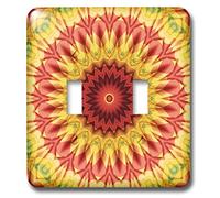 3dRose LSP_41953_2 "Colorful Balloon Magic Star Mandala" Doppio interruttore a levetta