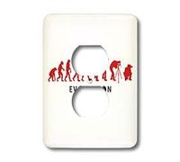 3dRose LSP_47365_6 Kike Calvos Evolution by Natural Selection - Copertina per presa di corrente da fotografo professionista su sfondo bianco