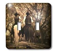 3dRose lsp_52251_2"Horseback Riding At Sunrise" interruttore a levetta