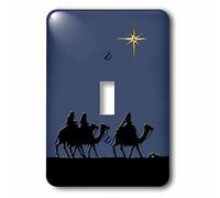 3dRose LSP_60439_1 - Interruttore a levetta singolo a tre uomini saggi per vedere Gesù bambino