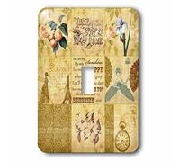 3dRose lsp_79374_1 - Interruttore a levetta singolo vintage in oro con albicocche e tu sei il mio sole