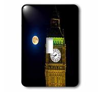 3dRose lsp_82745_1 London, Big Ben Clock Tower, The Moon Eu33 Dsl0001 - Interruttore a levetta singolo David Slater