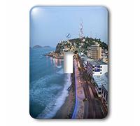 3dRose lsp_86830_1 Mexico, Sinaloa, Mazatlan Playa Olas Atlas SA13 WBI0171 Walter Bibikow - Interruttore a levetta singola