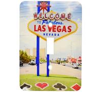 3dRose lsp_92221_1 Las Vegas Welcome Sign On A Sunny Day, Nevada Us29 Ist0009 Inti St Clair interruttore singolo