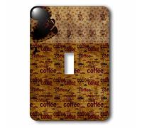 3dRose LSP_99186_1" Coffee Time-Fun Art-Drink singolo interruttore a levetta, multicolore