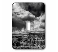 3dRose Painted Desert from Lacey Point, Petrified Forest National Park, AZ Interruttore a levetta Singola, Multicolore