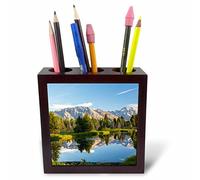 3DROSE PH 231989 _ 1 12,7 cm "stagno/e Grand Tetons/Grand Teton National Park Wyoming usa" tile Pen Holder