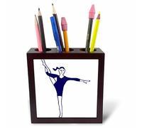 3DROSE PH 3129 1 12,7 cm "" The Gymnast tile Pen Holder
