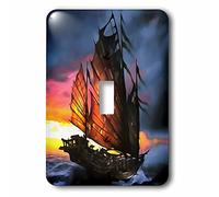 3dRose Skeleton of A Junk Interruttore a levetta Singola, Multicolore