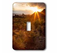 3dRose Sunset in Big Bend National Park, Texas Interruttore a levetta Singola, Multicolore