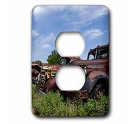 3dRose Texola, Texas-Oklahoma Border, USA. Route 66. 2 Prese di Copertura, Multicolore