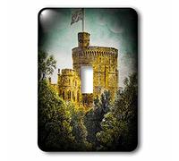 3dRose Victorian Era Magic Lantern Slide Windsor Castle Round Tower Vintage Interruttore a levetta Singola, Multicolore