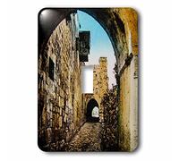 3dRose Vintage Biblical Archeology Within The Walls Jerusalem Magic Lantern Interruttore a levetta Singolo, Multicolore