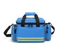 3DTengkit Borsa di pronto soccorso di emergenza vuota, grande borsa di pronto soccorso con divisori staccabili, ideale per EMT, EMS, assistenza sanitaria domestica, Blu, Taglia unica