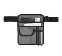 3DTengkit Marsupio da server, borsa per grembiule da cameriere, con cintura regolabile, borsa per grembiule, grigio, Grigio, Taglia unica