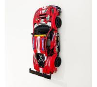 3Dudes & Dad Staffa di montaggio a parete compatibile con LEGO® Technic Ferrari 488 GTE - Gancio portaoggetti personalizzato per set 42125 - plastica stampata in 3D - fornito con accessori di