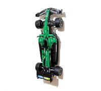 3Dudes & Dad Supporto da parete compatibile con auto LEGO® Technic Aston Martin AMR25 F1 (Set 42240) - Staffa display su misura - Sicura, robusta e salvaspazio - Facile installazione con fissaggi in