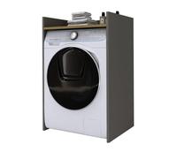 3E 3xE living.com Armadietto da bagno per lavatrice a base durevole con ripiano - Antracite/Artigian Oak, 64 x 97 x 50 cm