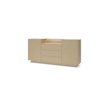 3E 3xE living.com CASSETTIERA, rovere cacao + cremona, 176,4 x 83 x 39,5 cm