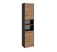 3E 3xE living.com Mobile bagno moderno in 5 colori. Colore: Antracite/Quercia artigianale