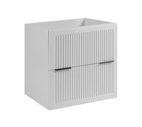 3E 3xE living.com Mobiletto da bagno, bianco, 60 x 44,5 x 60,7 cm, senza piano d'appoggio