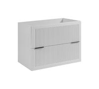 3E 3xE living.com Mobiletto da bagno, bianco, 80 x 44,5 x 60,7 cm, senza piano d'appoggio