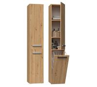 3E 3xE living.com Mobili da bagno Bagnoli Slim IV Artisan, L: 30 cm, A: 174 cm, L: 30 cm