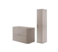 3E 3xE living.com Set bagno con top e colonna, Cashmere, 80 x 52 x 42 cm