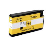 3ED69A 712 29ml Giallo Cartuccia Compatibile Con Hp Designjet 24", 36", T230, 25