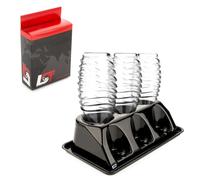 3er Base Gocciolamento Flaconi Cavalletto Nero per Sodastream Aarke Emil Sodapop