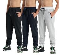 3er-Pack Pantaloni da ragazzo, pantaloni da jogging, pantaloni da tempo libero, elasticizzati, pantaloni da tempo libero comodi, per autunno e inverno, 158/164 cm