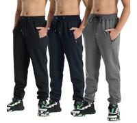 3er-Pack Pantaloni da ragazzo, pantaloni da jogging, pantaloni da tempo libero, elasticizzati, pantaloni da tempo libero comodi, per autunno e inverno, 134/140 cm