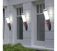 3er Set Esterno Parete Luci Terrazzi Fiaccola Inox Lampada Sensore Hof Faretto [EEK: Non valutato]