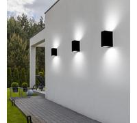 3er Set LED Esterno Luci Facciate Up Down Lampade Casa Porta Alu Parete Faretto [EEK: G]