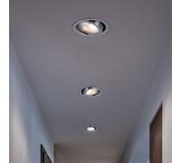 3er Set Soffitto Incasso Luce Faretto Orientabile Alluminio Lampade Corridoio