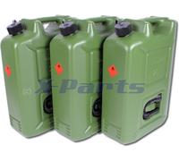 3er Set Tanica Benzina 20L Carburante 20 Litro Omologazione un + Diesel E85