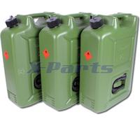 3er Set Tanica Benzina 20L Carburante 20 Litro Omologazione un + Diesel E85