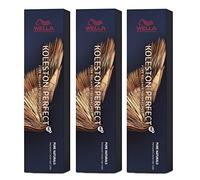 3er Wella Koleston Perfect ME+ 4/75 marrone medio marrone mogano 60 ml