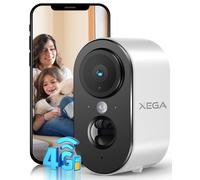 3G/4G LTE Telecamera Interna Con SIM Scheda, 2K HD Telecamere Sorveglianz Senza