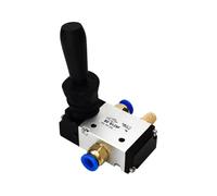 3H210-08 3H310-10 3H410-15 Valvola di controllo pneumatica 1/4" 3/8" 1/2" 2 posizioni 3 porte Valvole manuali ad aria(With-4mm Fittings,3H210-08)