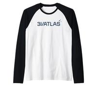 3I/Atlas Interstellar Visitor 2025 Grafica Glitch Maglia con Maniche Raglan