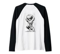 3I/Atlas Mythology - Stampa Posteriore Astronomia dei Titani Celesti Maglia con Maniche Raglan