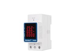 3IN1 AC 110V 220V 100A Voltage Current KWH Monitor Meter 99999.9KWH VOLT AMP Voltmeter Ammeter Din Rail MQXFCZUX