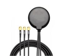 3in1 Auto GPS Antenna Attiva con Connettore SMA per 4G LTE MIMO + WiFi + GPS | 3 Metri | Base Magnetica | Per Sistema di Navigazione GPS Auto Router Mobile Gateway Modem